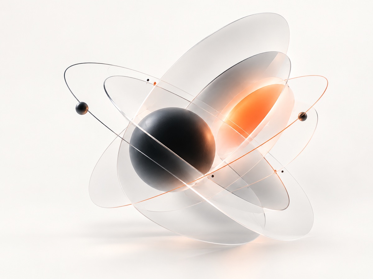 Abstract orbital system of glass forms and a coral core